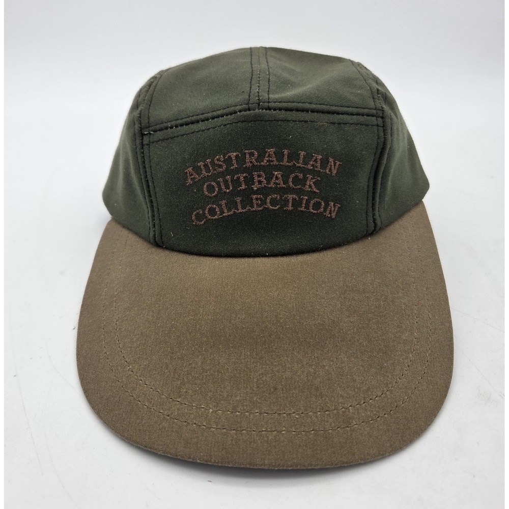 Vtg Australian Outback Collection Long Billed Cap Mens GRN Embroidered Hat NWT